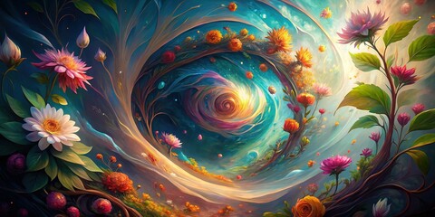 Mystical Rebirth: Rinne Cycle of Life and Death, Spiritual Rebirth Concept