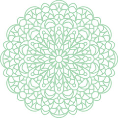 Beautiful flower art and mandala vector design