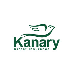 black canary logo on white background