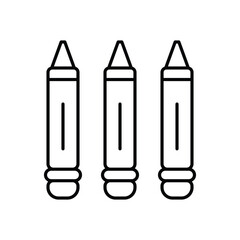 CRAYON  vector icon stock illustration