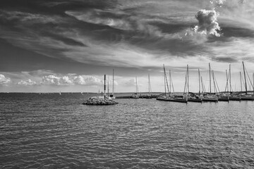 Lake Balaton panorama Badacsony, Hungary