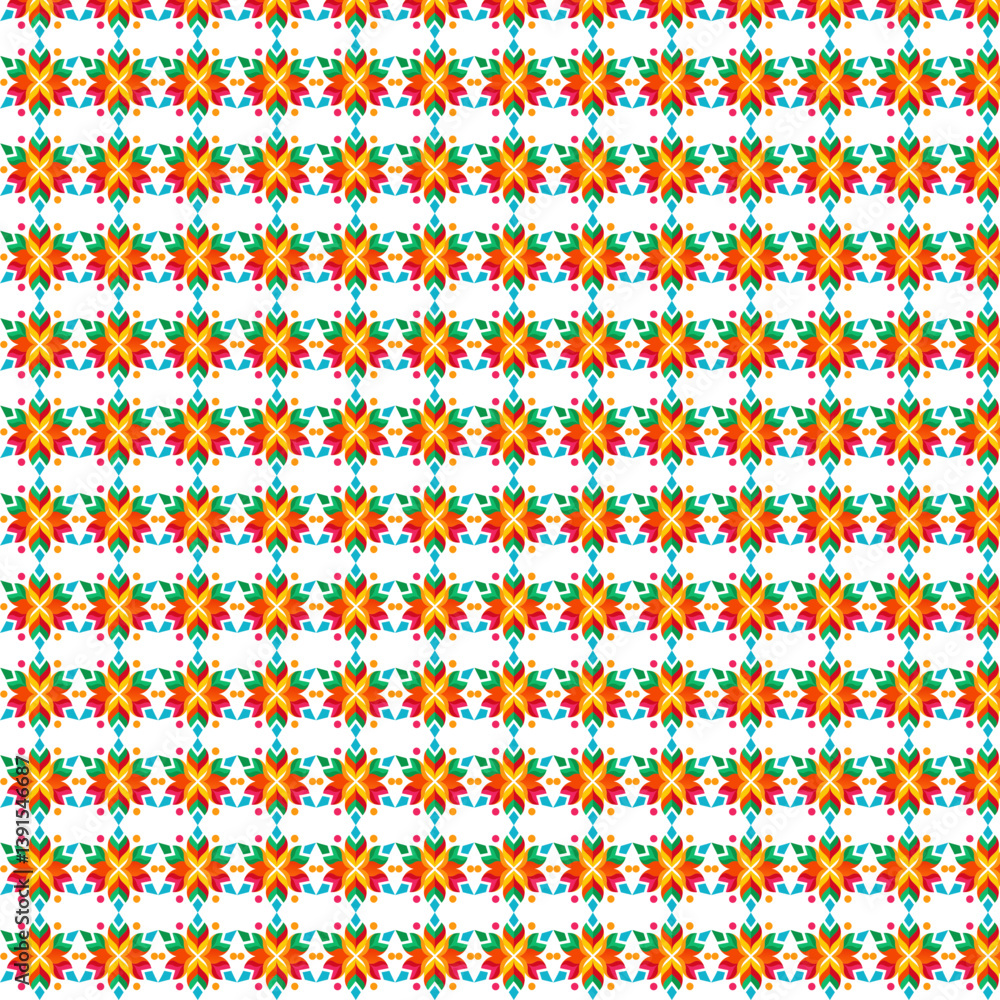Poster vibrant vectors patterns design