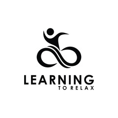 health energy combination logo colorfull gradient white background