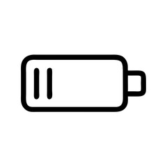 Battery with Low Power Indicator Icon Design