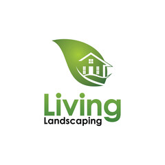 house building logo combination, with gradient colors