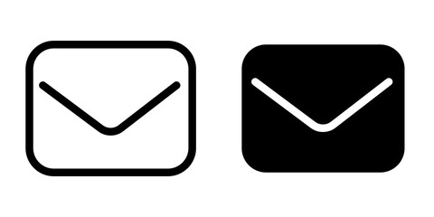 envelope icon, email message icon - Mail icon button sign, notification new message icons buttons Vector Illustration.