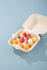 Strawberry cream puffs