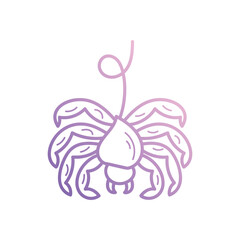 Spider icon islote white background vector stock illustration