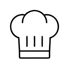 Chef hat vector icon illustration for cooking restaurant menu and culinary design element professional 