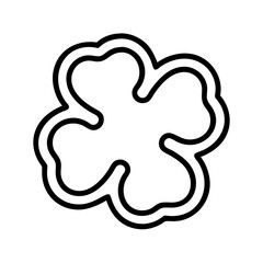 Fototapeta premium Vector graphic of a bell pepper slice outline for cooking and food design projects with clean lines and shape