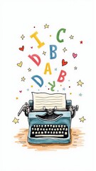 Typewriter Tales: Letters, Hearts, and Whimsy Unleashed