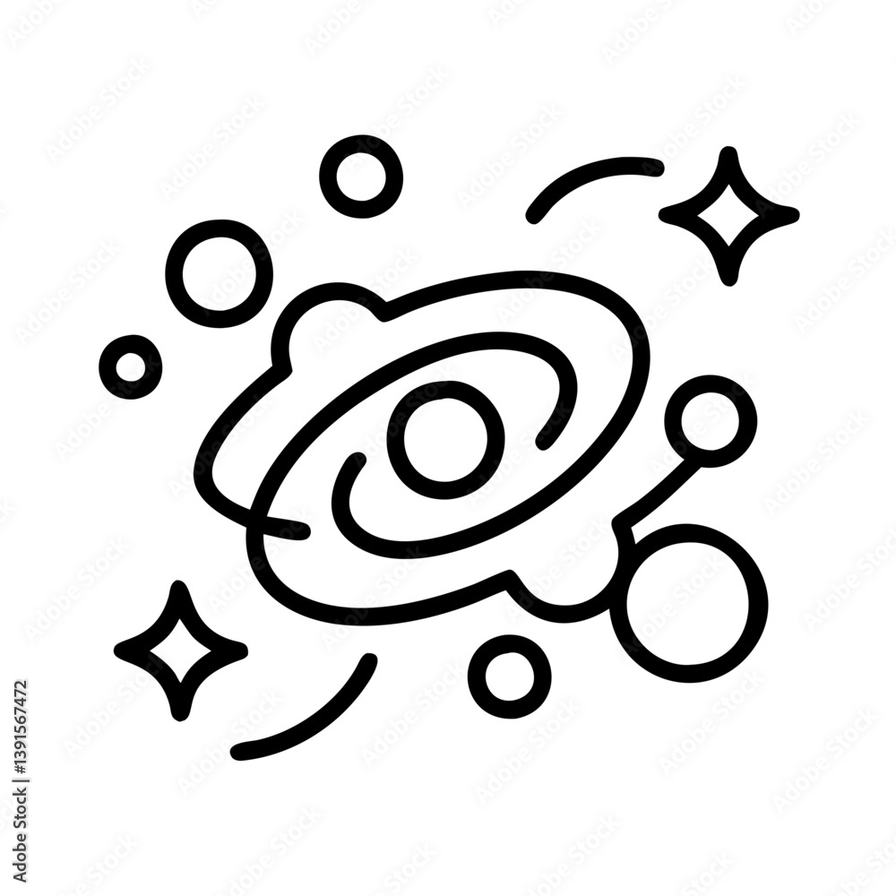 Wall mural galaxy space stars cosmos universe astronomy science outer space celestial bodies milky way explorat