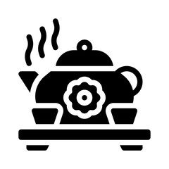 tea ceremony glyph icon