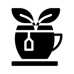 tea cup glyph icon
