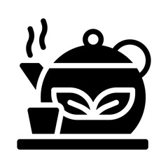 tea pot glyph icon
