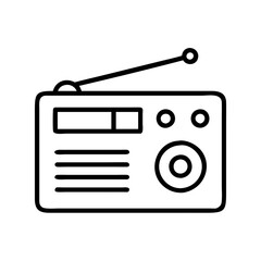 Find vintage radio vector art and old fashioned radio icon for music and broadcast design elements now