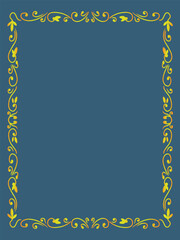 Simple Traditional Ornamental Frame Element Art Deco