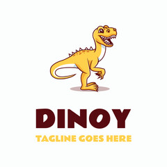 Dinoy Simple Mascot Logo