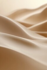 Fototapeta premium Abstract Beige Undulating Forms with Textured Surface