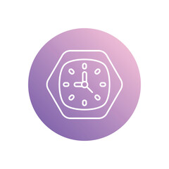 Clock icon vector stock illustration