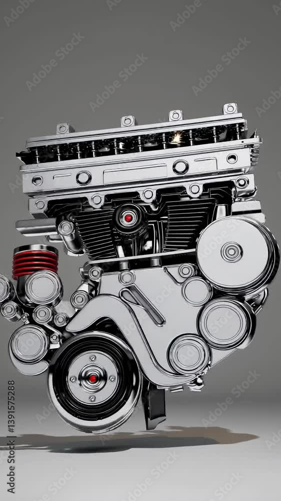 Poster intricate 3d engine showcase with dynamic visual features