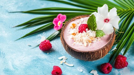 Enjoy tropical smoothie bowls beachside vibrant colors relaxing vibe