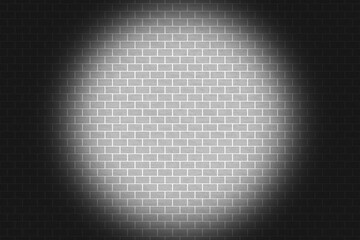 レンガ 壁 グレー スポットライト シンプル 光