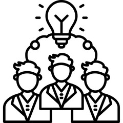 Interactive Brainstorm Icon