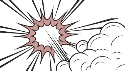 Comic Book Explosion, Blast, Pow, Bam, Graphic, Design, Effect, Art, Style, Illustration