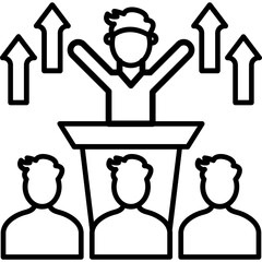 Encouraging Participation Icon