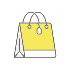 Shopping Bag icon vector stock illustration