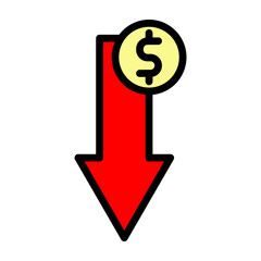 Low Demand Vector Filled Icon Design