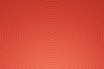 Fire engine red background with concentric circles from center. Light is coming from bottom