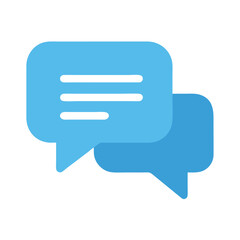 Chat Bubble Representing Messaging or Comments Icon Design