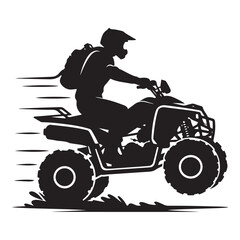 ATV Quad Bike Silhouette Adventure Ride Off Road Fun © Creative Image  