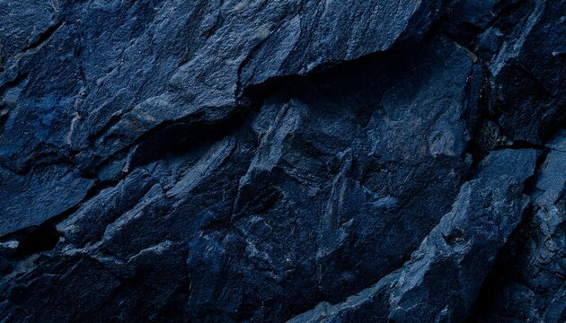 Textured Dark Blue Granite Mountain Stone