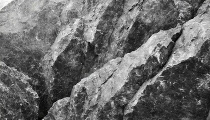 Naklejka premium Black and White Gray Rock Texture Background