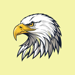 Majestic Bald Eagle Head Illustration bald eagle vector illustration 