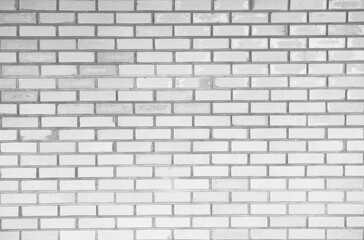 Abstract background of white brick wall background, blank white brick wall pattern background