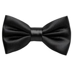 black bow tie isolated on white background