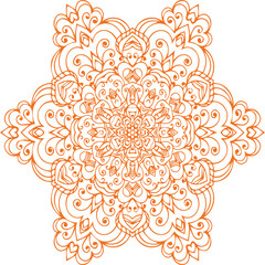 Beautiful flower art and mandala vector design
