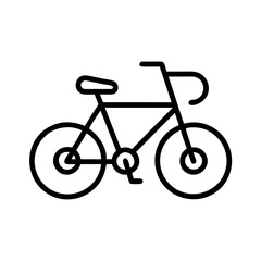 Fototapeta premium Outline bicycle vector image for cycling and transportation needs with a simple and clean design style