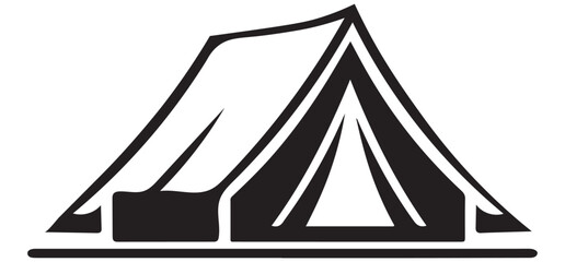 Camping Tent Illustration for Outdoor Adventure and Recreation