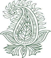 Beautiful flower art and mandala vector design