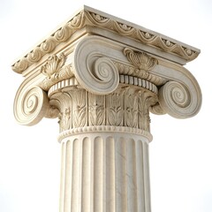 Obraz premium roman column isolated on white
