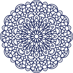Beautiful flower art and mandala vector design