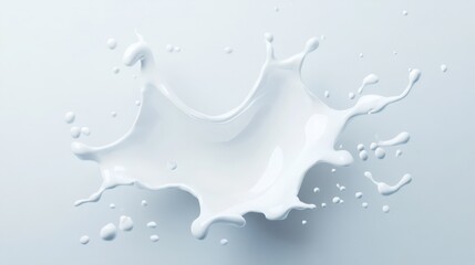 Fototapeta premium Milk splash in mid-air