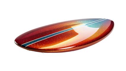 Sunset Hues: A Glossy, Glittery Abstract Artwork
