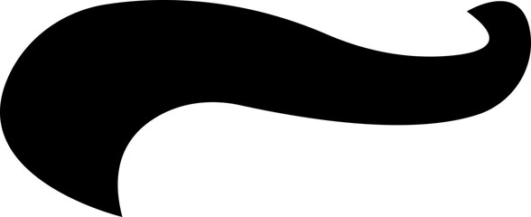 swooshes tails icon. Retro swooshes and swoop icons. Swooshes text tail for baseball design. Sport logo typography elements. sporty plume swirl logo, isolated on transparent background.