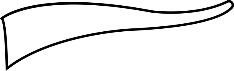 swooshes tails icon. Retro swooshes and swoop icons. Swooshes text tail for baseball design. Sport logo typography elements. sporty plume swirl logo, isolated on transparent background.